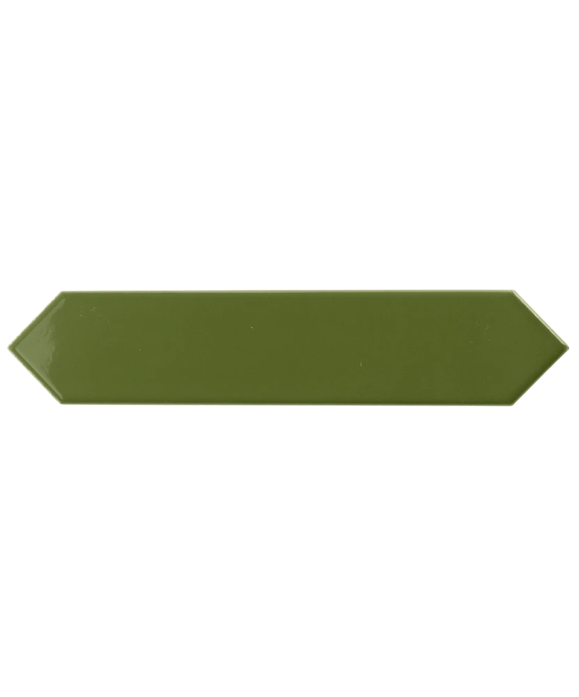 Carrelage Arrow Green Kelp 5x25 cm - vue de face du carreau