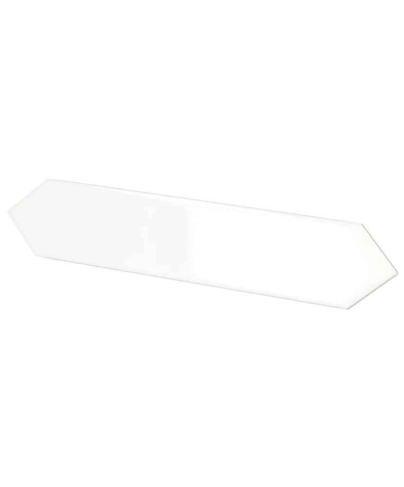 Carrelage Arrow Pure White 5x25 cm - vue latérale du carreau