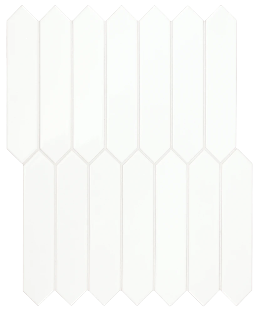 Carrelage Arrow Pure White 5x25 cm - détail du carreau