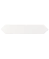 Carrelage Arrow Pure White 5x25 cm - vue de face du carreau