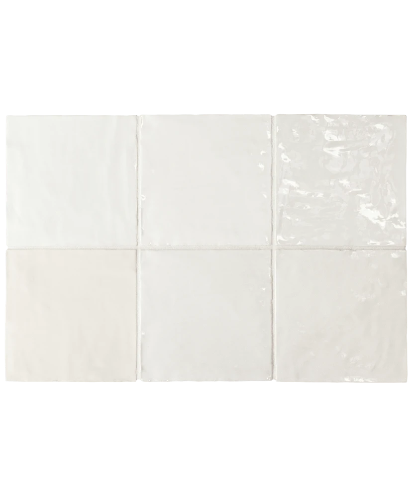 Carrelage La Riviera Blanc 13,2x13,2 cm - panneau de carreaux