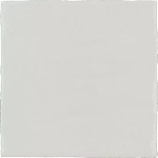 Carrelage La Riviera Blanc 13,2x13,2 cm - vue de face du carreau