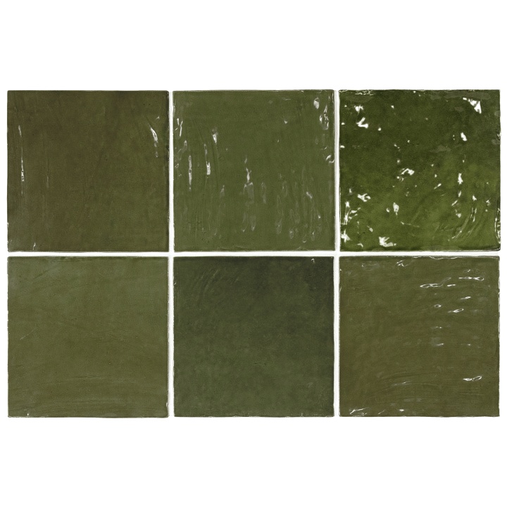La Riviera Botanical Green 13.2x13.2 cm - carrelage NAIS - image 2