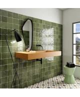 Carrelage La Riviera Botanical Green 13,2x13,2 cm - vue d’ambiance
