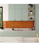 Carrelage La Riviera Ginger 13,2x13,2 cm - posé en cuisine