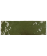 Carrelage La Riviera Botanical Green 6,5x20 cm - vue de face du carreau