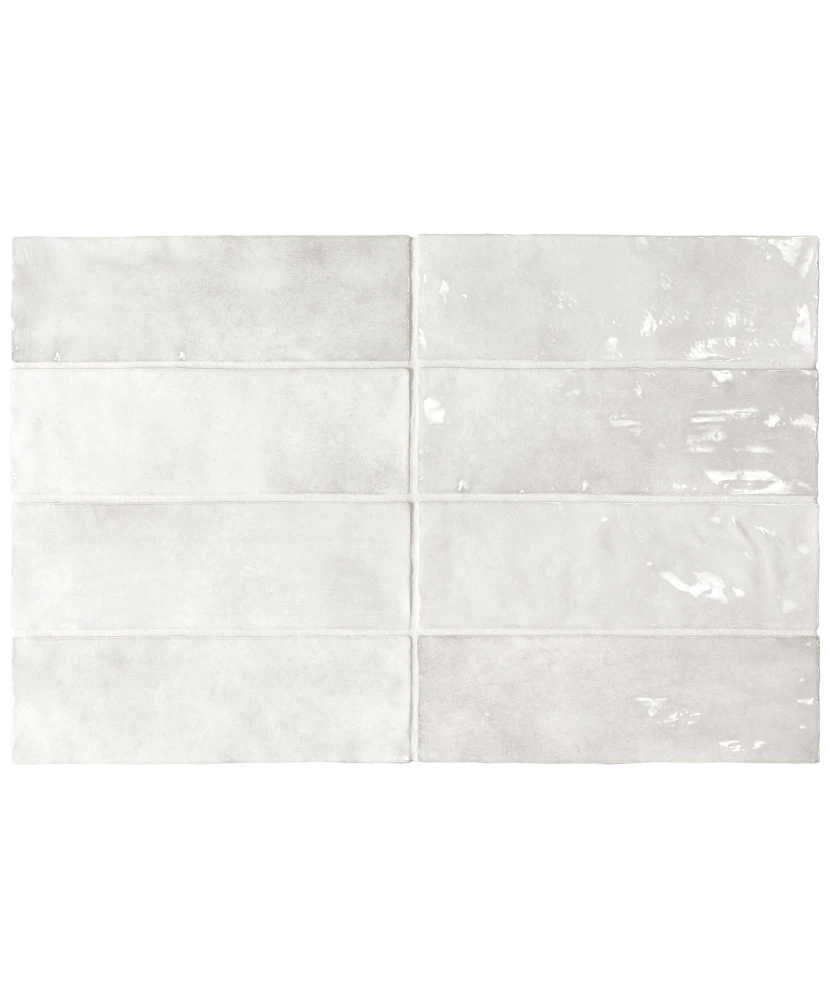 Carrelage La Riviera Gris Nuage 6,5x20 cm - panneau de carreaux