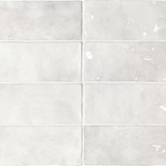 Carrelage La Riviera Gris Nuage 6,5x20 cm - panneau de carreaux