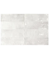 Carrelage La Riviera Gris Nuage 6,5x20 cm - panneau de carreaux