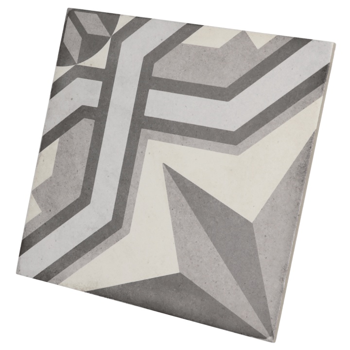 Art Nouveau Cinema Grey 20x20 cm - carrelage NAIS