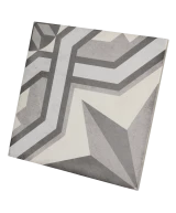 Carrelage Art Nouveau Cinema Grey 20x20 cm - vue latérale du carreau