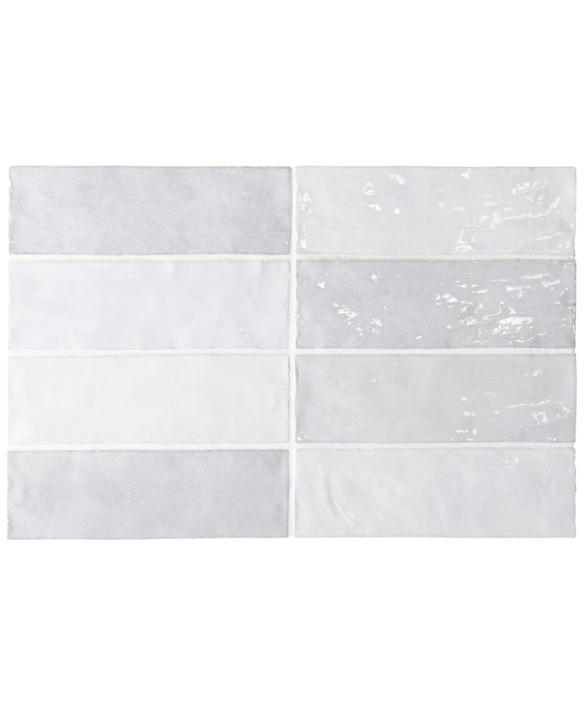 Carrelage La Riviera Lavanda Blue 6,5x20 cm - panneau de carreaux