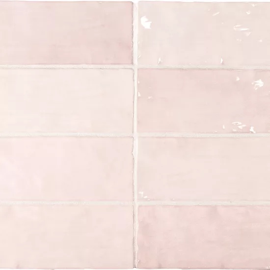 Carrelage La Riviera Rose 6,5x20 cm - panneau de carreaux