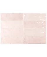 Carrelage La Riviera Rose 6,5x20 cm - panneau de carreaux