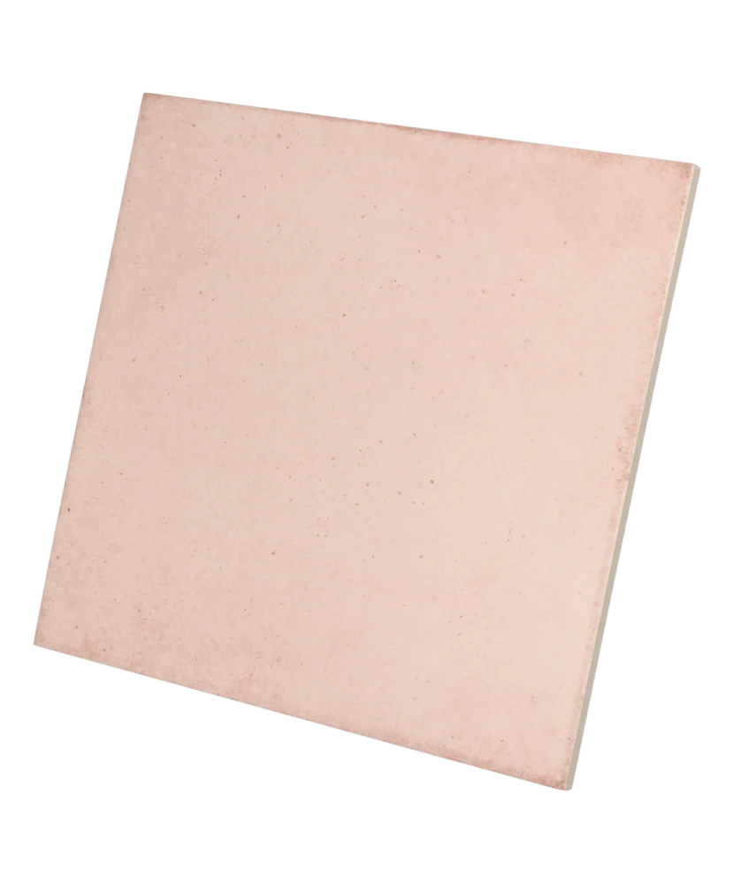 Carrelage Art Nouveau Coral Pink 20x20 cm - vue latérale du carreau