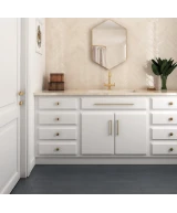 Carrelage La Riviera Wheat 6,5x20 cm - posé en salle de bain