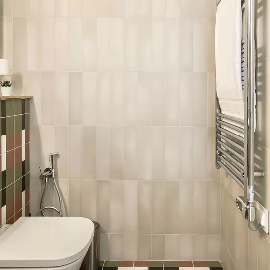 Carrelage Stromboli Beige Gobi 9,2x36,8 cm - vue d’ambiance 4