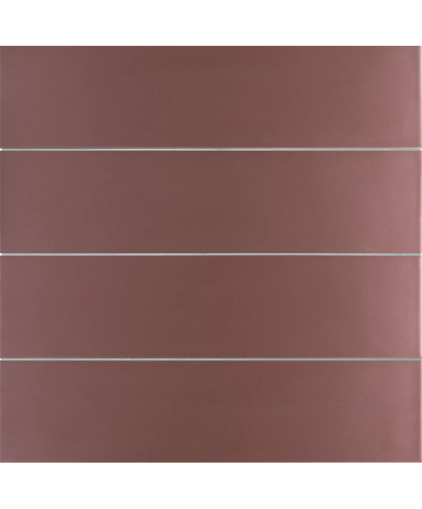 Carrelage Stromboli Oxblood 9,2x36,8 cm - panneau de carreaux