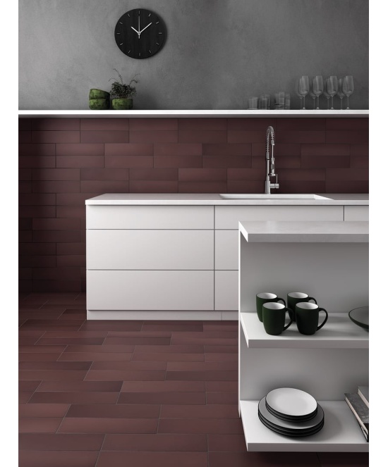 Stromboli Oxblood 9.2x36.8 cm - carrelage NAIS - image 4