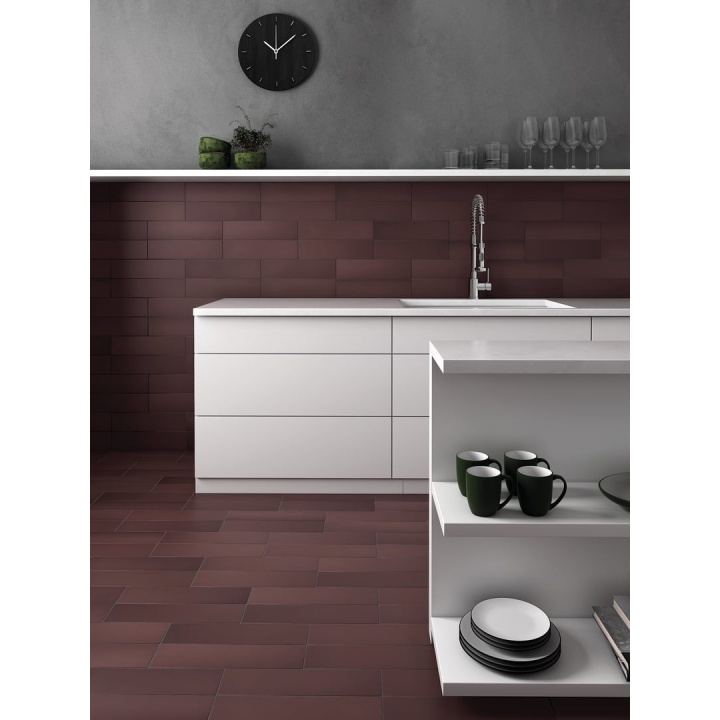 Stromboli Oxblood 9.2x36.8 cm - carrelage NAIS - image 4