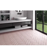 Carrelage Stromboli Rose Breeze 9,2x36,8 cm - vue d’ambiance 2