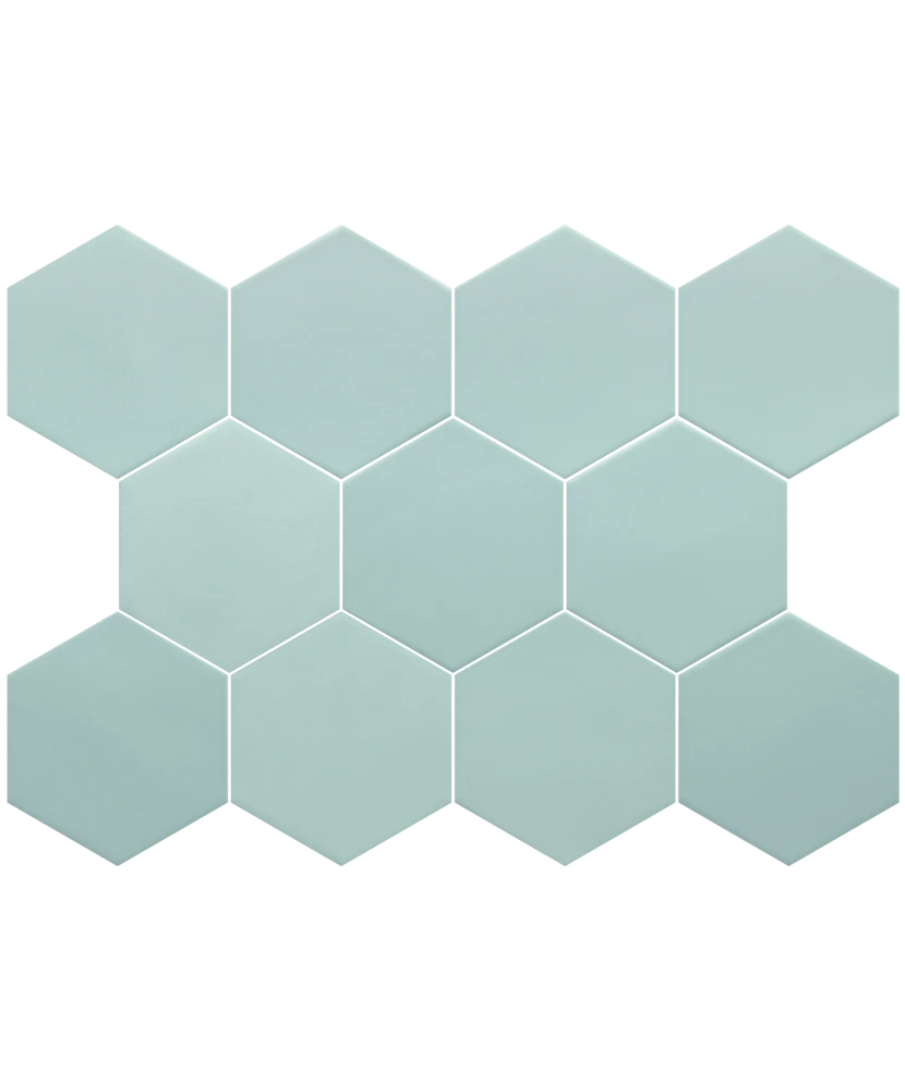 Carrelage Kromatika Bleu Clair 11,6x10,1 cm - détail du carreau 2
