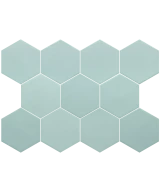Carrelage Kromatika Bleu Clair 11,6x10,1 cm - détail du carreau 2