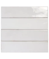 Carrelage Tribeca Gypsum White 6x24,6 cm - détail du carreau 2