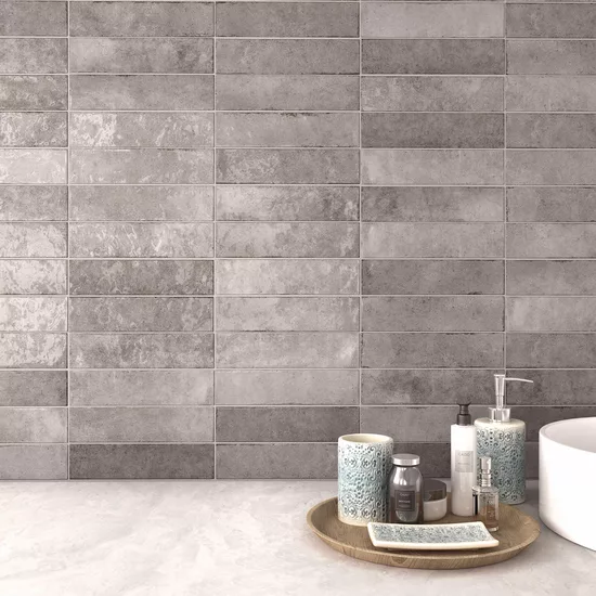 Carrelage Tribeca Grey Whisper 6x24,6 cm - vue d’ambiance 3