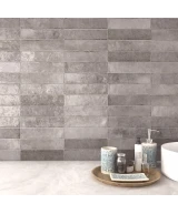 Carrelage Tribeca Grey Whisper 6x24,6 cm - vue d’ambiance 3
