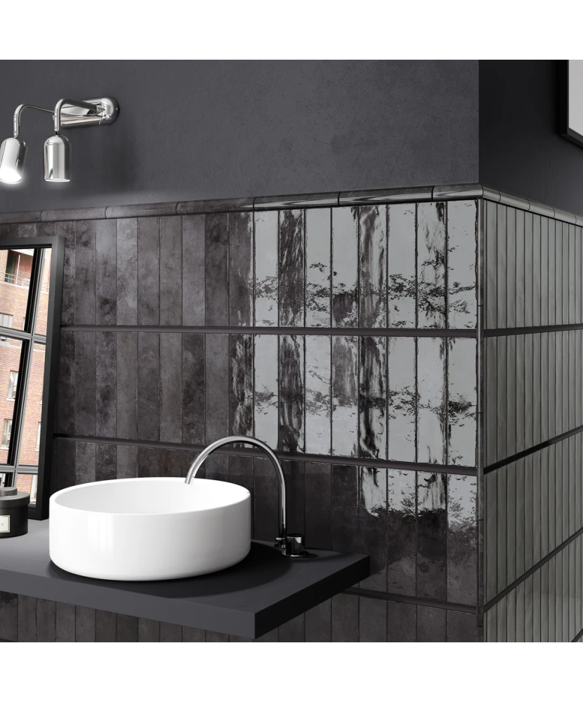 Carrelage Tribeca Basalt 6x24,6 cm - vue d’ambiance