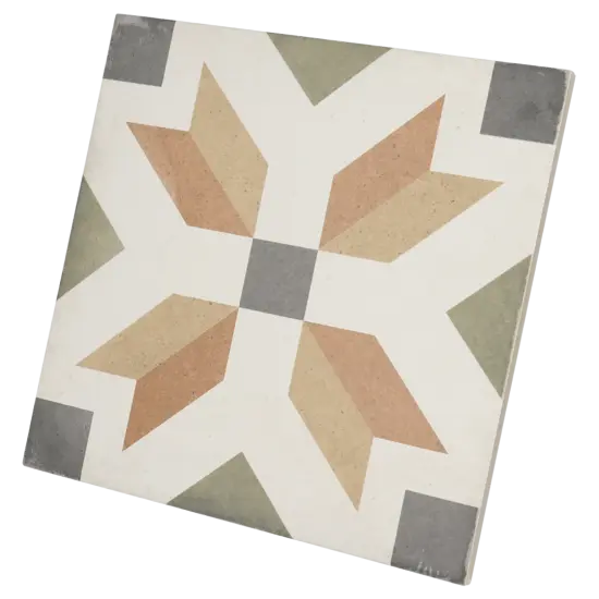 Carrelage Art Nouveau Empire Colour 20x20 cm - vue latérale du carreau