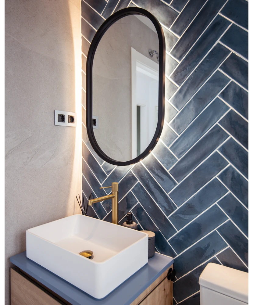 Carrelage Tribeca Blue Note 6x24,6 cm - vue d’ambiance 3