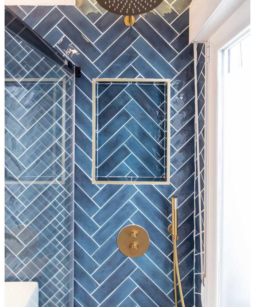 Carrelage Tribeca Blue Note 6x24,6 cm - vue d’ambiance 4