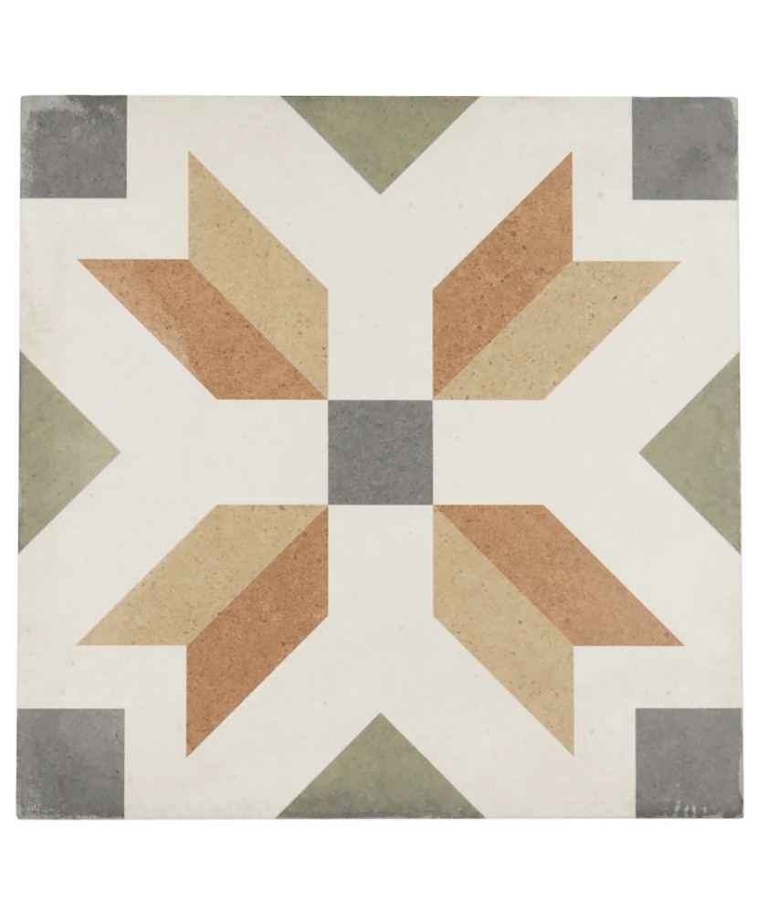 Carrelage Art Nouveau Empire Colour 20x20 cm - vue de face du carreau
