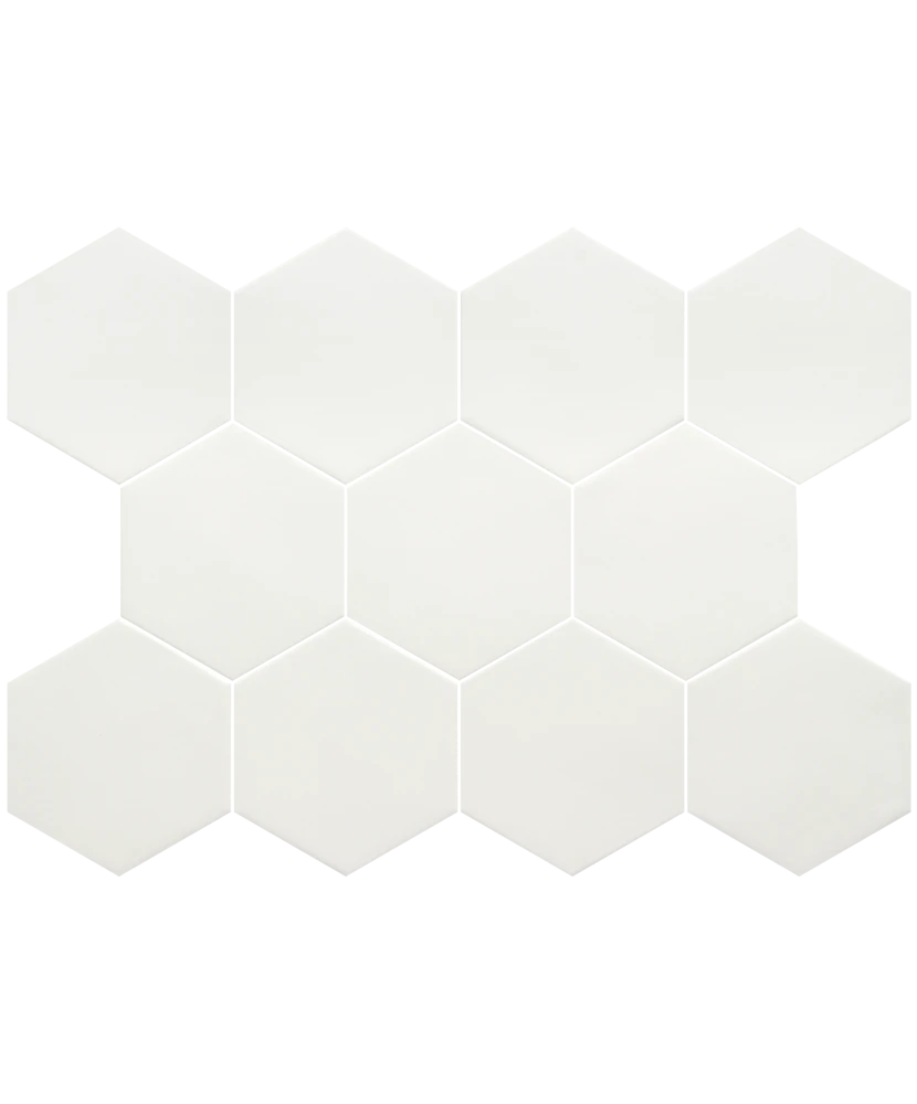 Carrelage Kromatika White 11,6x10,1 cm - détail du carreau 2