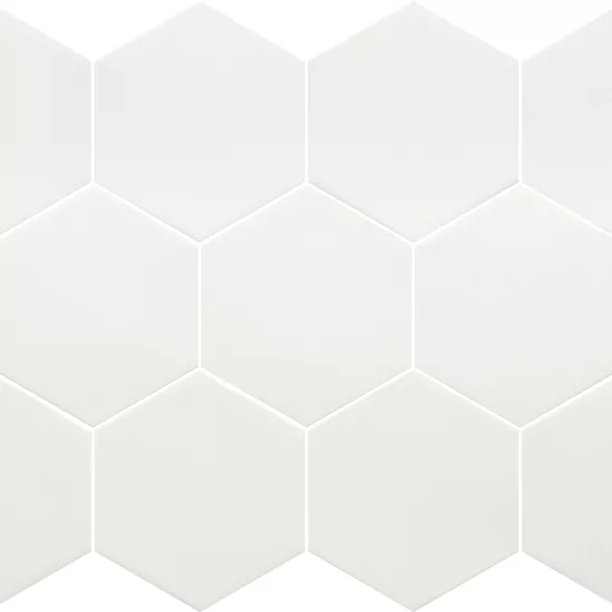 Carrelage Kromatika White 11,6x10,1 cm - détail du carreau 2