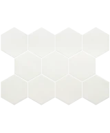 Carrelage Kromatika White 11,6x10,1 cm - détail du carreau 2
