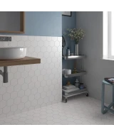 Carrelage Kromatika White 11,6x10,1 cm - vue d’ambiance