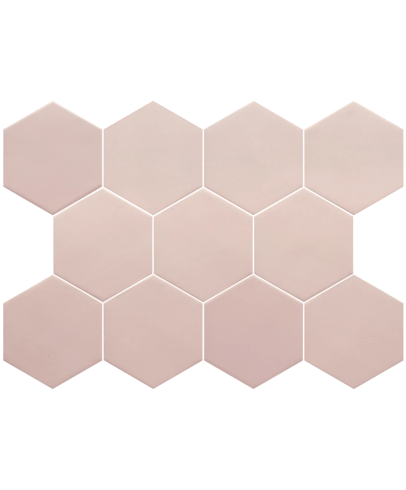 Carrelage Kromatika Rose 11,6x10,1 cm - détail du carreau 2