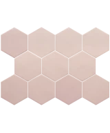 Carrelage Kromatika Rose 11,6x10,1 cm - détail du carreau 2