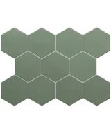 Carrelage Kromatika Green 11,6x10,1 cm - détail du carreau 2