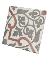 Carrelage Art Nouveau Folies Bergere 20x20 cm - vue latérale du carreau