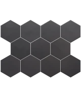 Carrelage Kromatika Black 11,6x10,1 cm - détail du carreau 2