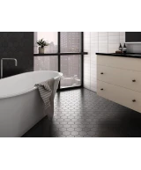 Carrelage Kromatika Black 11,6x10,1 cm - vue d’ambiance