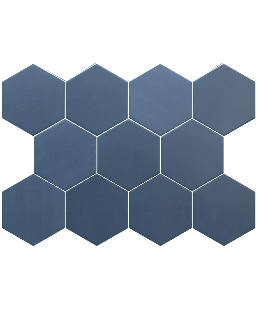 Carrelage Kromatika Naval Blue 11,6x10,1 cm - détail du carreau 2
