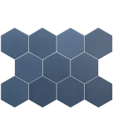 Carrelage Kromatika Naval Blue 11,6x10,1 cm - détail du carreau 2