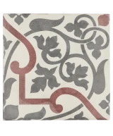 Carrelage Art Nouveau Folies Bergere 20x20 cm - vue de face du carreau