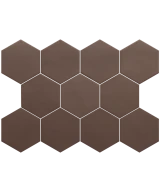 Carrelage Kromatika Brown 11,6x10,1 cm - détail du carreau 2