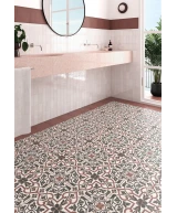 Carrelage Art Nouveau Folies Bergere 20x20 cm - vue d’ambiance